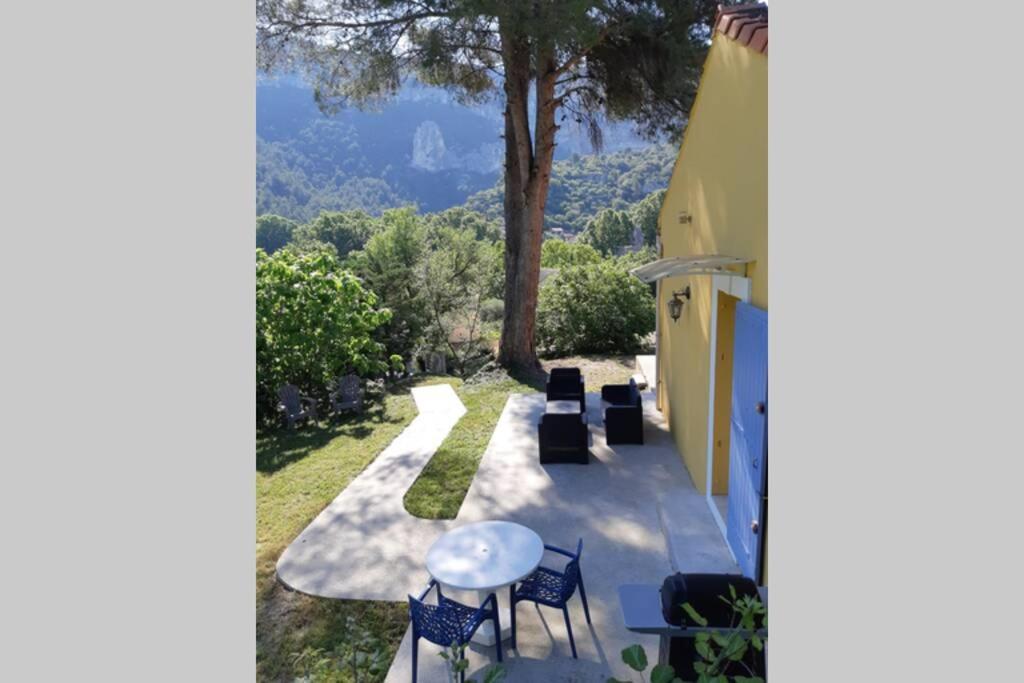 Vue Panoramique Sur Le Chateau,Montagne Et Grottes Fontaine-de-Vaucluse Exterior foto